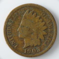 USA , 1903 Indian Head Cent, Indian Head Penny