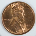 USA , 1945 Lincoln Cent, BU Wheat Penny , Philadelphia Mint, Uncirculated Gem Red