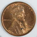 USA , 1950 D Lincoln Cent, BU Wheat Penny , Denver Mint, Uncirculated Gem Red