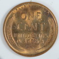 USA , 1954 D Lincoln Cent, BU Wheat Penny , Danver Mint, Uncirculated Gem Red