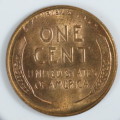 USA , 1944 Lincoln Cent, BU Wheat Penny , Philadelphia Mint, Uncirculated Gem Red
