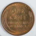 USA , 1945 D Lincoln Cent, BU Wheat Penny , Denver Mint, Uncirculated Gem Red