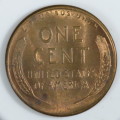 USA , 1949 D Lincoln Cent, BU Wheat Penny , Denver Mint, Uncirculated Gem Red
