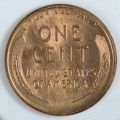 USA , 1955 Lincoln Cent, BU Wheat Penny , Philadelphia Mint, Uncirculated Gem Red