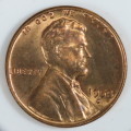 USA , 1958 D Lincoln Cent, BU Wheat Penny , Denver Mint, Uncirculated Gem Red