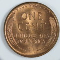 USA , 1950 Lincoln Cent, BU Wheat Penny , Philadelphia Mint, Uncirculated Gem Red