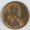 USA , 1941 S Lincoln Cent, BU Wheat Penny , San Francisco Mint, Uncirculated Gem Red