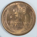 USA , 1953 D Lincoln Cent, BU Wheat Penny , Denver Mint, Uncirculated Gem Red
