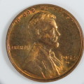 USA , 1954 D Lincoln Cent, BU Wheat Penny , Denver Mint, Uncirculated Gem Red