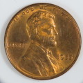 USA , 1955 Lincoln Cent, BU Wheat Penny , Philadelphia Mint, Uncirculated Gem Red