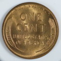 USA , 1946 D Lincoln Cent, BU Wheat Penny , Denver Mint, Uncirculated Gem Red