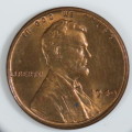 USA , 1949 Lincoln Cent, BU Wheat Penny , Philadelphia Mint, Uncirculated Gem Red
