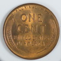 USA , 1956 Lincoln Cent, BU Wheat Penny , Philadelphia Mint, Uncirculated Gem Red