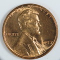 USA , 1957 Lincoln Cent, BU Wheat Penny , Philadelphia Mint, Uncirculated Gem Red