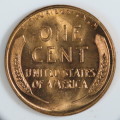 USA , 1957 Lincoln Cent, BU Wheat Penny , Philadelphia Mint, Uncirculated Gem Red