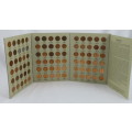 High Grade Complete Lincoln Cent PDS Set 1941 to 1974, 90 Coins Uncirculated Gem Red in Folder