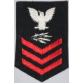 United States Navy Petty Officer 1st Class Rank Insignia Patch E6, Information Systems Technician