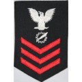 United States Navy Petty Officer 1st Class Rank Insignia Patch E6, Data Processing Technician