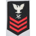 United States Navy Petty Officer 1st Class Rank Insignia Patch E6, Journalist