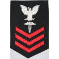 United States Navy Petty Officer 1st Class Rank Insignia Patch E6, Hospital Corpsman