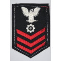 United States Navy Petty Officer 1st Class Rank Insignia Patch E6, Engineman
