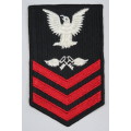 United States Navy Petty Officer 1st Class Rank Insignia Patch E6, Aviation Storekeeper