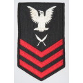 United States Navy Petty Officer 1st Class Rank Insignia Patch E6, Yeoman