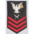 United States Navy Petty Officer 1st Class Rank Insignia Patch E6, Yeoman