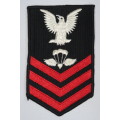 United States Navy Petty Officer 1st Class Rank Insignia Patch E6, Aircrew Survival Equipmentman