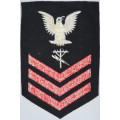 United States Navy Petty Officer 1st Class Rank Insignia Patch E6, Construction Electrician