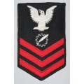 United States Navy Petty Officer 1st Class Rank Insignia Patch E6, Data Processing Technician