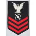 United States Navy Petty Officer 1st Class Rank Insignia Patch E6, Missile Technician