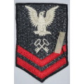 United States Navy Petty Officer 2nd Class Rank Insignia Patch E5, Logistics Specialist