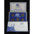 USA , 2001 Complete Statehood Quarters Proof set, 5 coin Set