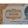 Pennsylvania Railroad Company, Stock Certificate, 1965, 36 Shares