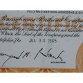 Set of Two Pennsylvania Railroad Company, Stock Certificates, 1952 to 1965