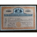 Pennsylvania Railroad Company, Stock Certificate, 1952 , 6 Shares