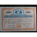 Pennsylvania Railroad Company, Stock Certificate, 1956 , 9 Shares