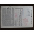 Erie Lackawanna Railroad Company, Stock Certificate, 1966, 50 Shares