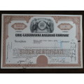 Erie Lackawanna Railroad Company, Stock Certificate, 1966, 55 Shares
