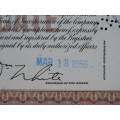 Set of Two Erie Lackawanna Railroad Company, Stock Certificates, 1962 to 1966