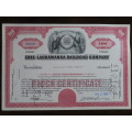 Erie Lackawanna Railroad Company, Stock Certificate, 1962 , 100 Shares