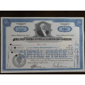 The New York Central Railroad Company, Stock Certificate, 1957 , 100 Shares with revenue stamps