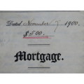 1900 Mortgage Indenture with Seal, Hand Written, New York City