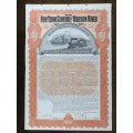 New York Central and Hudson River Railroad, $1000 Gold Bond Certificate, 1898