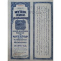 1921 New York Central Railroad Company, $1000 Bond Certificate M14646