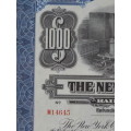 1921 New York Central Railroad Company, $1000 Bond Certificate M14645