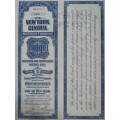 1921 New York Central Railroad Company, $1000 Bond Certificate M14707