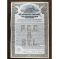1925 Pittsburgh Cincinati Chicago and St Louis Railroad Company, $1000 Gold Bond Certificate 6182