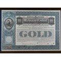 1902 The Michigan Central Railroad Company, $1000 Gold Bond Certificate 4524